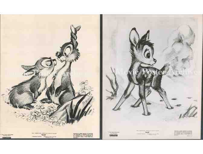 BAMBI, 1942, movie stills, Sketch set, Walt Disney animated feature