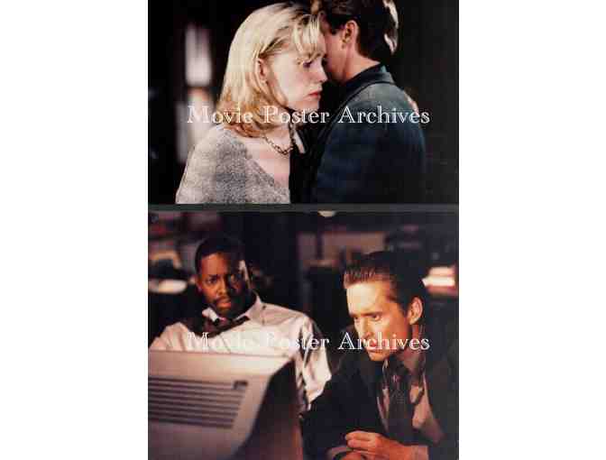 BASIC INSTINCT, 1992, color photos, Michael Douglas, Sharon Stone, George Dzundza.