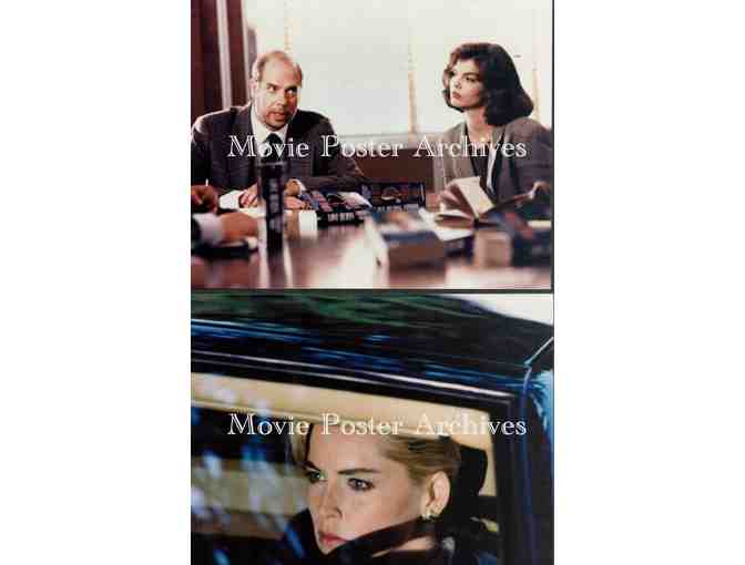 BASIC INSTINCT, 1992, color photos, Michael Douglas, Sharon Stone, George Dzundza.