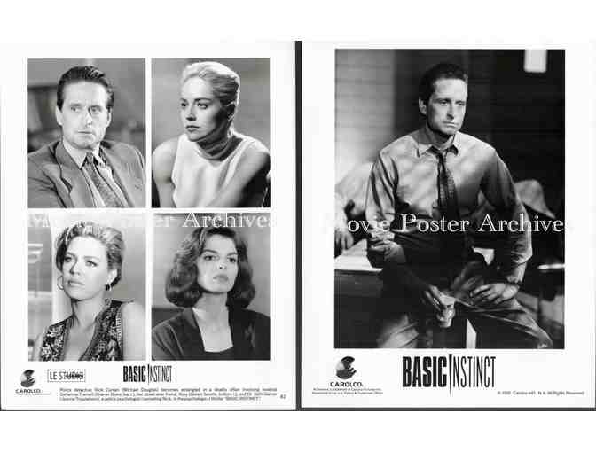 BASIC INSTINCT, 1992, movie stills, Michael Douglas, Sharon Stone, George Dzundza.