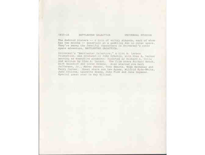 BATTLESTAR GALACTICA, 1978, movie stills, Lorne Greene, Richard Hatch