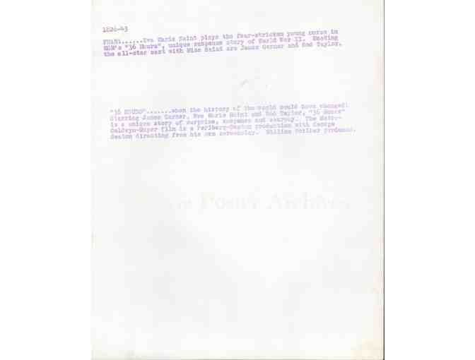 36 HOURS, 1965, movie stills, James Garner, Eva Marie Saint, Rod Taylor