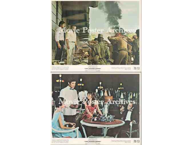 ADVENTURERS, 1970, mini lobby card set, Candice Bergen, Ernest Borgnine