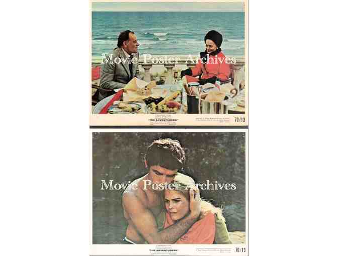 ADVENTURERS, 1970, mini lobby card set, Candice Bergen, Ernest Borgnine