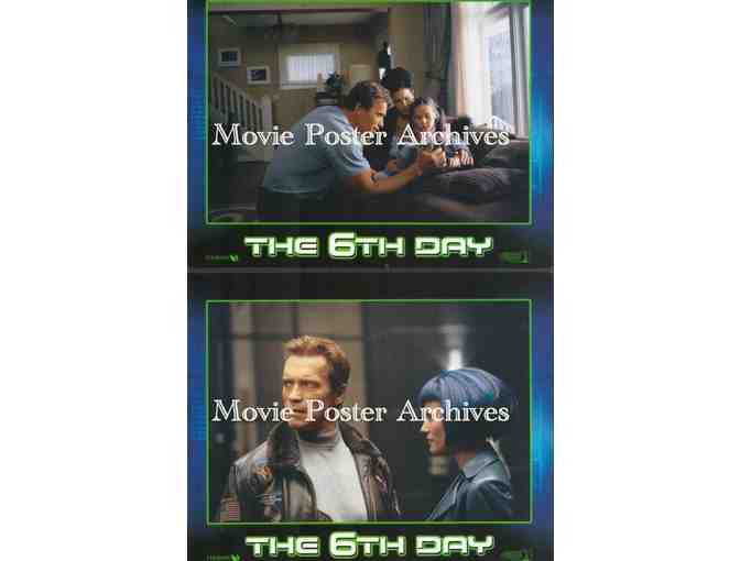 6TH DAY, 2000, mini lobby card set, Arnold Schwarzenegger, Robert Duvall