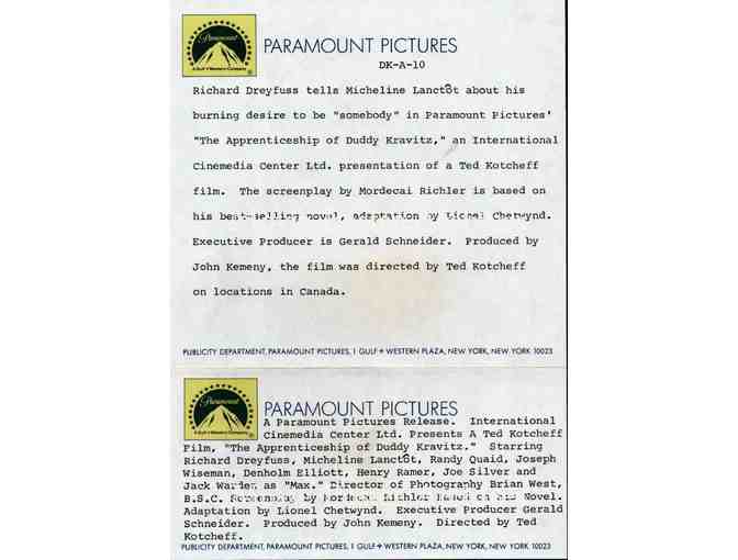 APPRENTICESHIP OF DUDDY KRAVITZ, 1974, movie stills, Richard Dreyfuss