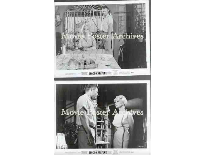 BLOOD CREATURE, R1965, movie stills, Francis Lederer, Richard Derr