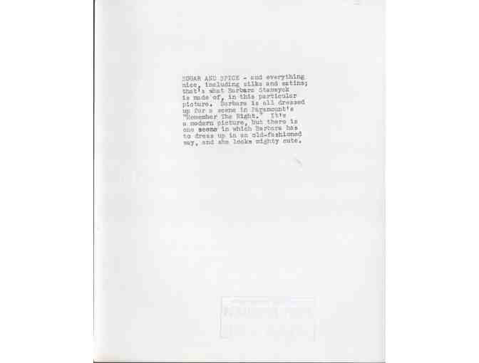 BARBARA STANWYCK, group of classic celebrity portraits, stills or photos