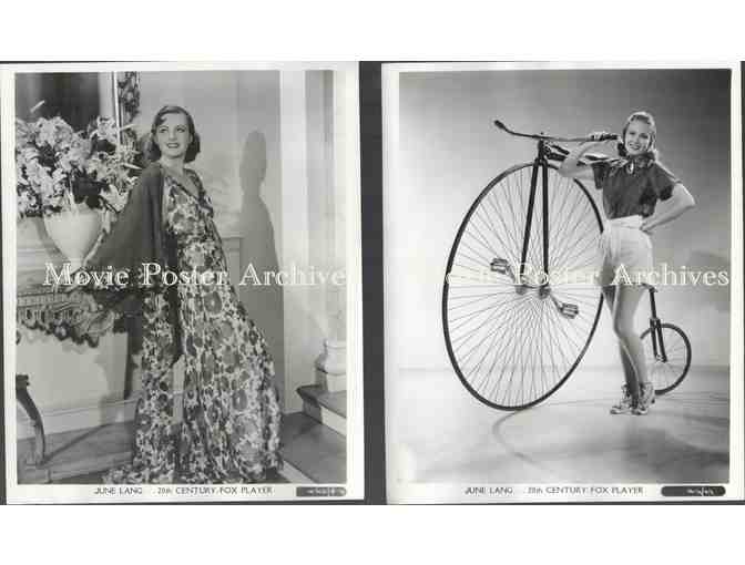 JUNE LANG, group of classic celebrity portraits, stills or photos