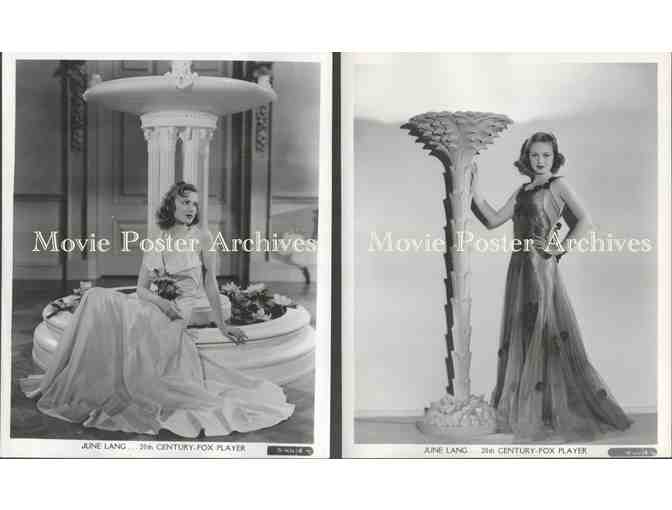 JUNE LANG, group of classic celebrity portraits, stills or photos