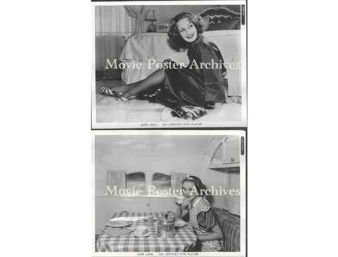 JUNE LANG, group of classic celebrity portraits, stills or photos