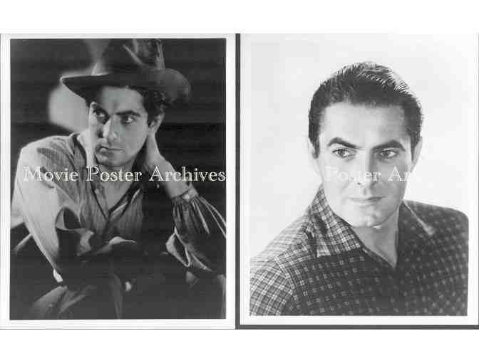 TYRONE POWER, group of classic celebrity portraits, stills or photos