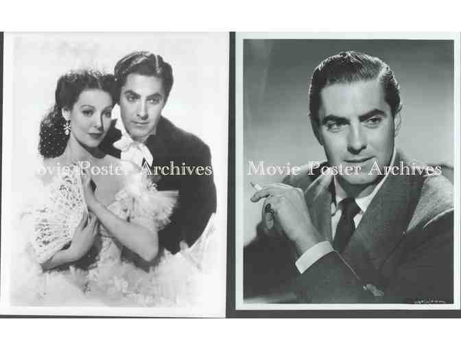 TYRONE POWER, group of classic celebrity portraits, stills or photos
