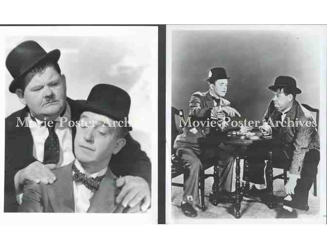 LAUREL AND HARDY, group of classic celebrity portraits, stills or photos