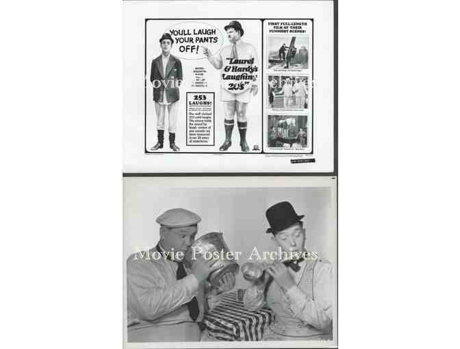 LAUREL AND HARDY, group of classic celebrity portraits, stills or photos