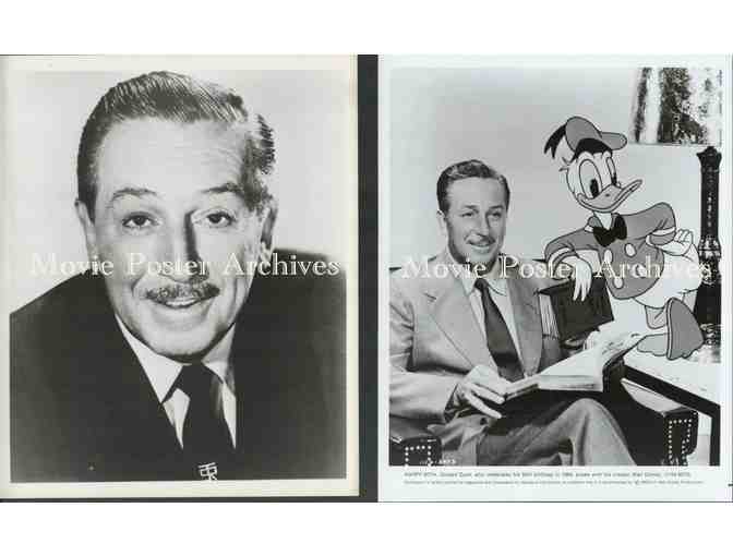 WALT DISNEY, group of classic celebrity portraits, stills or photos