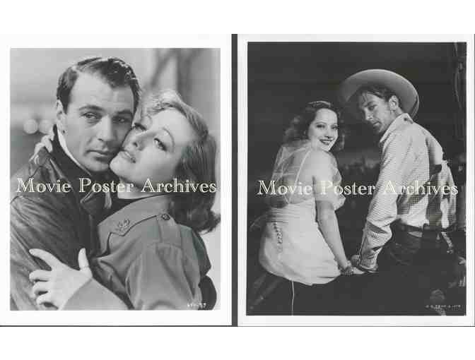 GARY COOPER, group of classic celebrity portraits, stills or photos