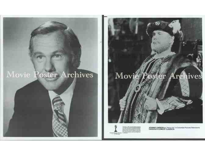 JOHNNY CARSON, group of classic celebrity portraits, stills or photos