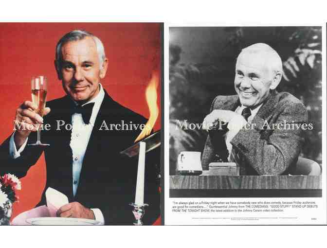 JOHNNY CARSON, group of classic celebrity portraits, stills or photos
