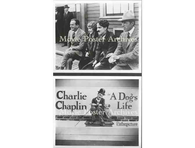 CHARLIE CHAPLIN, group of classic celebrity portraits, stills or photos