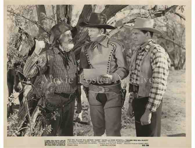 CALLING WILD BILL ELLIOTT, movie still set , Bill Elliot, Gabby Hayes,