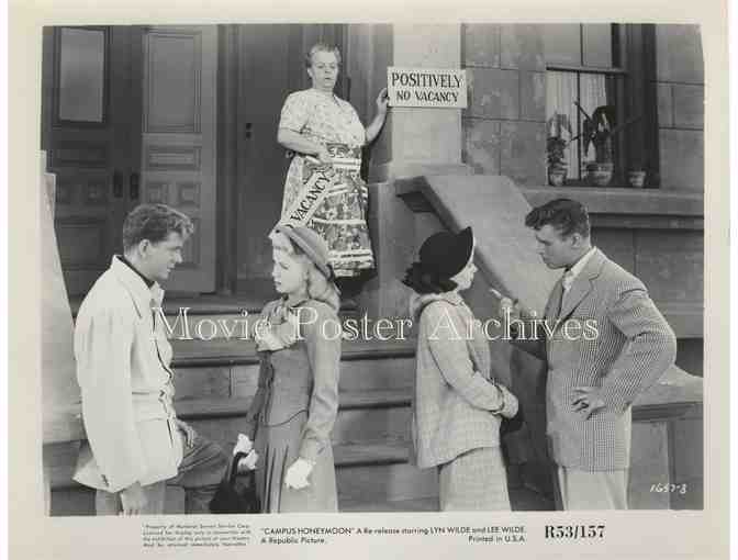 CAMPUS HONEYMOON,1948, movie still set, Lyn and Lee Wilde, Adele Mara,