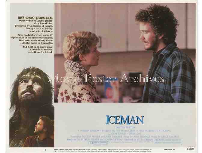 ICEMAN, 1984 11x14 LC set, Timothy Hutton, Lindsay Crouse, Caveman sci-fi