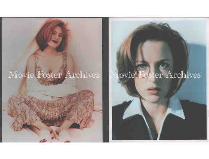 GILLIAN ANDERSON, group of color classic celebrity portraits, stills or photos