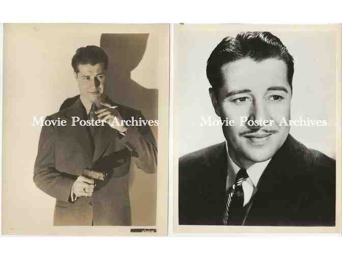 DON AMECHE, group of black and white classic celebrity portraits, stills or photos