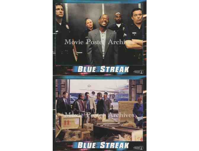 BLUE STREAK, 1999, mini lobby cards, Martin Lawrence, Luke Wilson, William Forsythe.