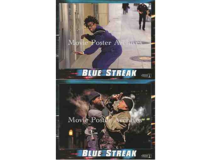 BLUE STREAK, 1999, mini lobby cards, Martin Lawrence, Luke Wilson, William Forsythe.