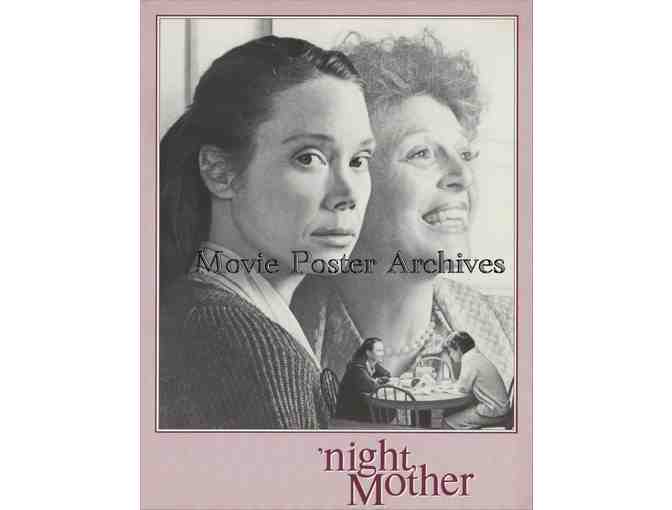 NIGHT MOTHER, 1986, program , Sissy Spacek, Anne Bancroft, Carol Robbins, Ed Berke.