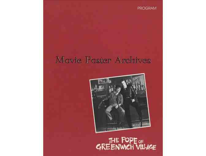 POPE OF GREENWICH VILLAGE, 1984, program, Eric Roberts, Michey Rourke, Daryl Hannah