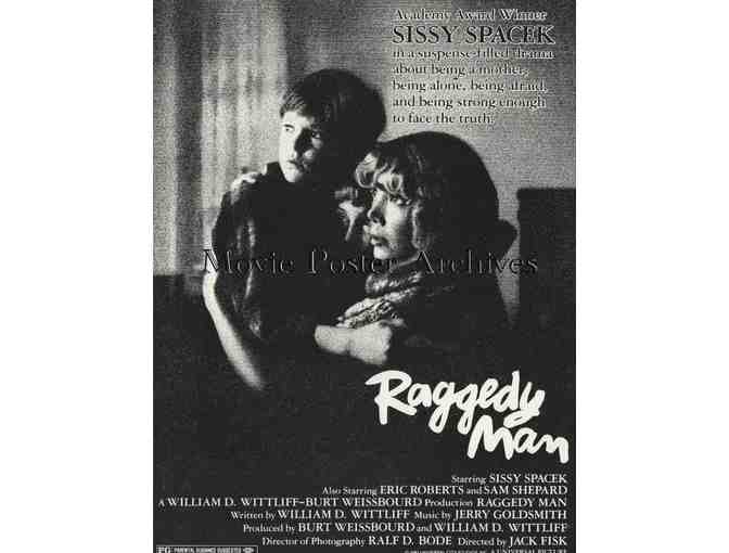 RAGGEDY MAN, 1981, program, Sissy Spacek, Eric Roberts, Sam Shepard, Henry Thomas.