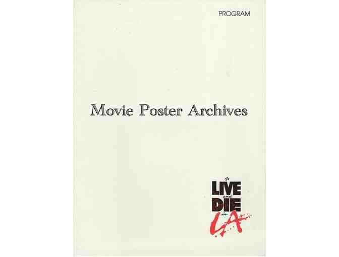 TO LIVE AND DIE IN L.A., 1985, program, William Petersen, Willem Dafoe, John Turturro