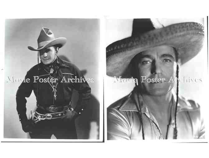 BUCK JONES, group of classic celebrity portraits, stills or photos