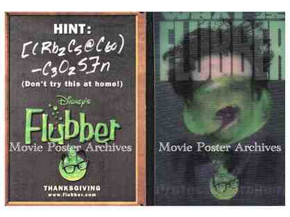 FLUBBER, 1997, lenticular trading cards, Robin Williams