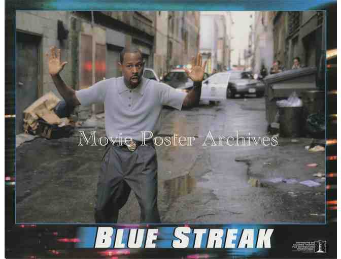 BLUE STREAK, 1999, lobby card set, Martin Lawrence, Luke Wilson
