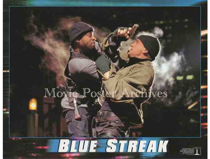 BLUE STREAK, 1999, lobby card set, Martin Lawrence, Luke Wilson