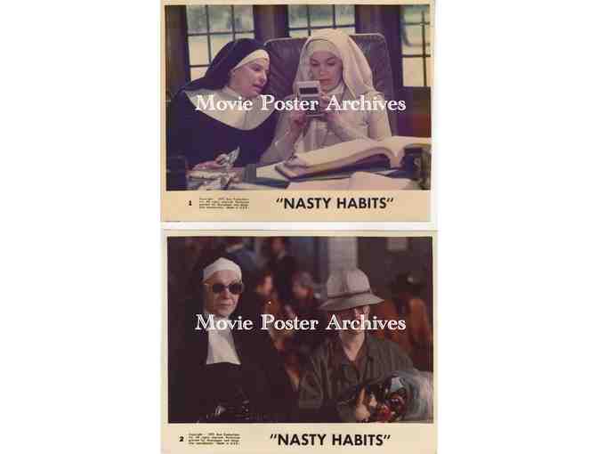 NASTY HABITS, 1977, mini lobby card set, Glenda Jackson, Geraldine Page, Eli Wallach