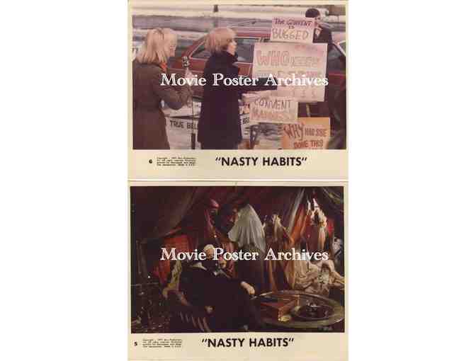 NASTY HABITS, 1977, mini lobby card set, Glenda Jackson, Geraldine Page, Eli Wallach