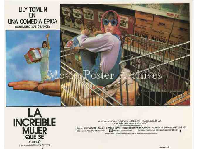 INCREDIBLE SHRINKING WOMAN, 1981, lobby card set, Lily Tomlin, Charles Grodin