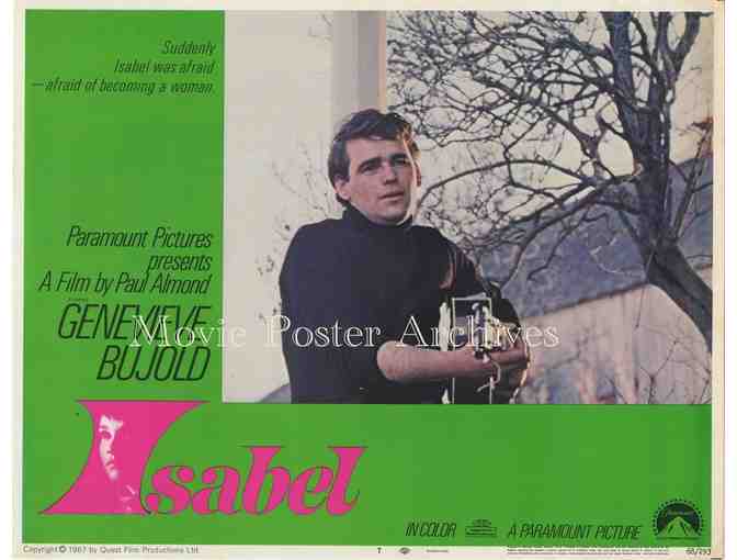 ISABEL, 1968. lobby card set, Genevieve Bujold, Al Waxman, supernatural horror