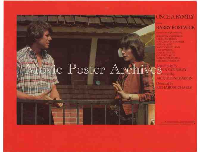ONCE UPON A FAMILY, 1980, lobby card set, Barry Bostwick, Maureen Anderman, Kyle Richards