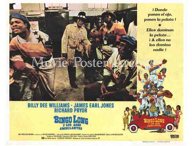 BINGO LONG, 1976, lobby card set, Billy Dee Williams, James Earl Jones