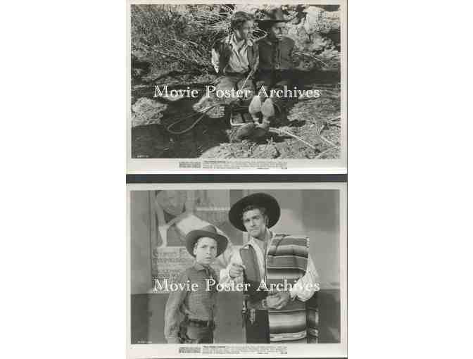 WILD HORSE AMBUSH, 1952, movie still set, Rough Ridin Kids, Eilene Janssen