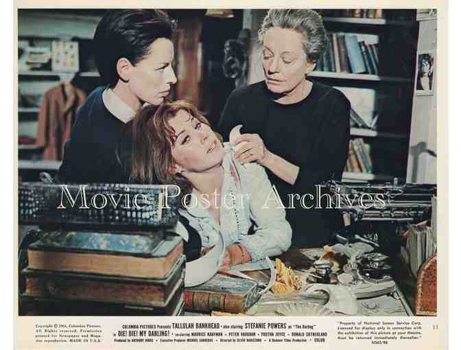 DIE DIE MY DARLING, 1965, mini lobby card set, Stefanie Powers, Tallulah Bankhead