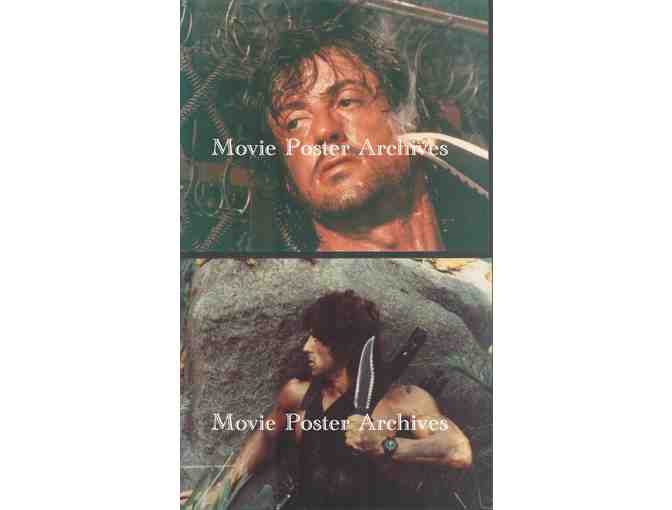 RAMBO: FIRST BLOOD PART 2, 1985, color photographs, Sylvester Stallone