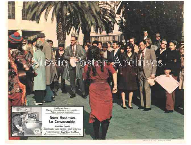CONVERSATION, 1974, lobby card set, Gene Hackman, Harrison Ford, Robert Duvall