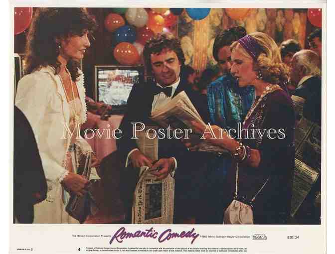 ROMANTIC COMEDY, 1983, lobby card set, Dudley Moore, Mary Steenburgen, Ron Leibman